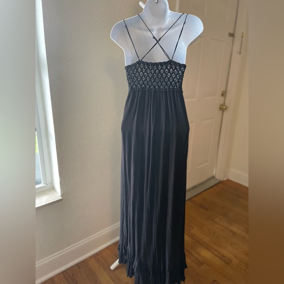 Free People Adella Dress Maxi Black XS - Picture 3 of 6